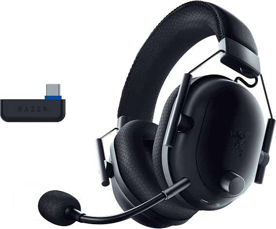 Razer BlackShark V2 Pro for PlayStation - Wireless E-sports Headset - Ultra light 270 g - TriForce 50mm Drivers - Detachable microphone - HyperSpeed 2,4 GHz & Bluetooth - PS5/PC | Black