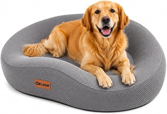 Orthopedic Memory Foam Corner Dog Bed for Large Dogs