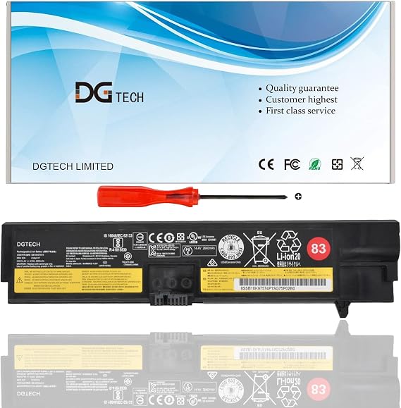 DGTECH 83 SB10K97575 82 Replacement Laptop Battery for Lenovo ThinkPad E570 E570C E575 Series 01AV414 01AV415 01AV417 01AV418 01AV416 SB10K97573 SB10K97572 (14.6V 41Wh/2.81AH)