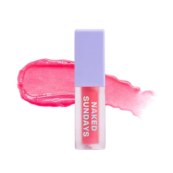 Naked Sundays SPF 50 Glow & Go Lip Oil, Watermelon, 4.5ml