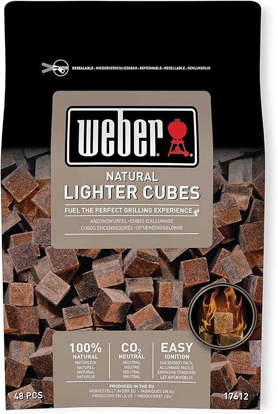 Weber 17612 - Cubetti accendifuoco 48 pastiglie sul Marrone