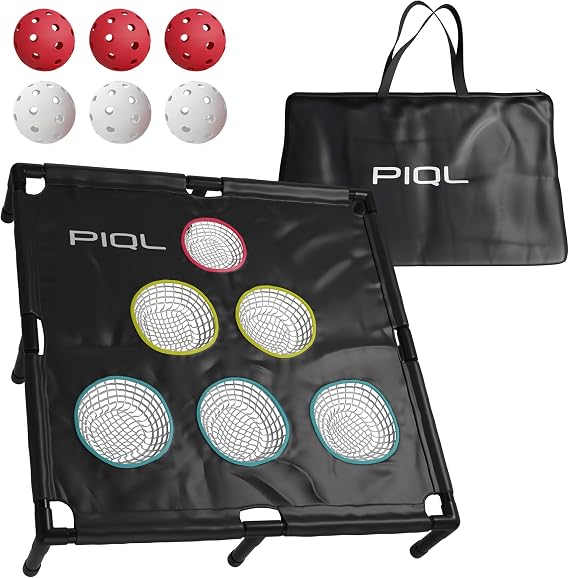 Pro Pickleball Target Net - Pickle Ball Training Aid and Social Games Pickle Ball Practice Equipment, Target System, Dink Pad Practice, Drive and Drop Shot Trainer