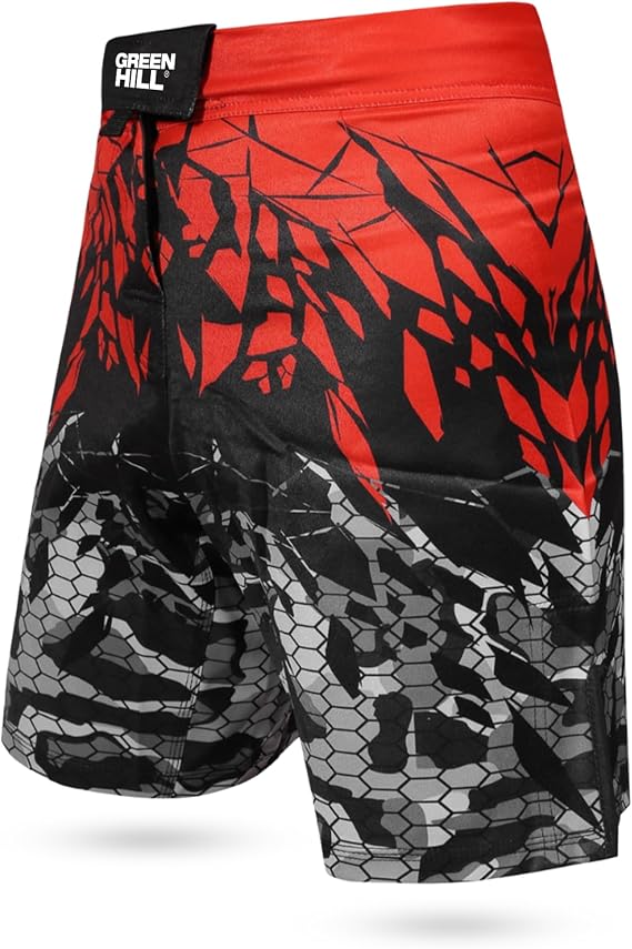 Green Hill IMMAF Approved MMA Shorts for Men, Lightweight Kickboxing