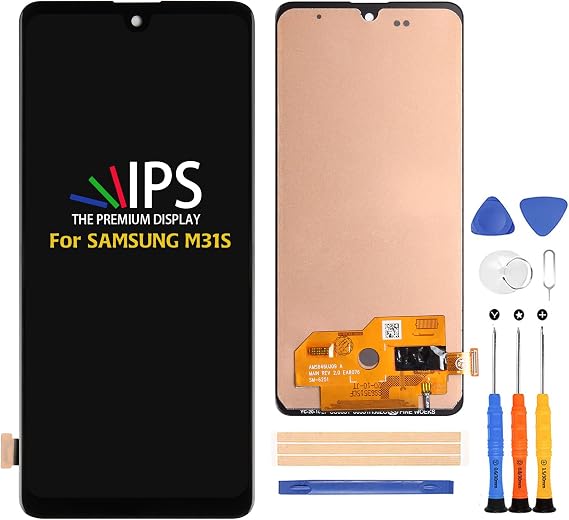 A-MIND for Samsung Galaxy M31s M317 LCD Display TFT M317F M317F/DS Screen Replacement Full Assembly Repair Kits,with Tools(Not for Samsung M31)