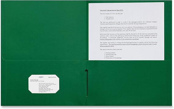 Sparco Portfolio Ring Binders, Green (SPR78545)