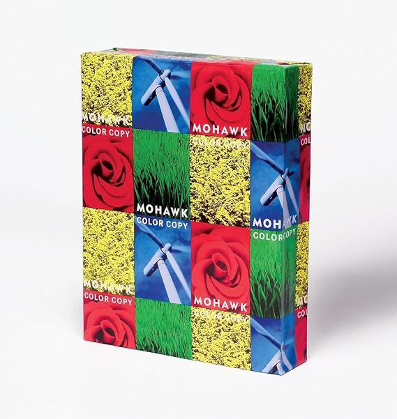 Mohawk Color Copy Gloss Paper 96, 32 lb, 8.5 x 11 Inch, 500 Sheets/Ream - Sold as 1 Ream,Bright Pure White Shade (36-101)