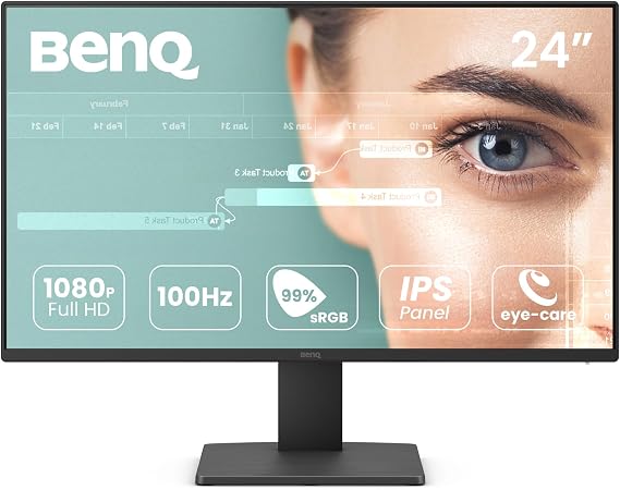 BenQ GW2491 23,8" IPS 1920x1080 5ms 100Hz HDMI DP Eye Care Ev Ofis Monitörü
