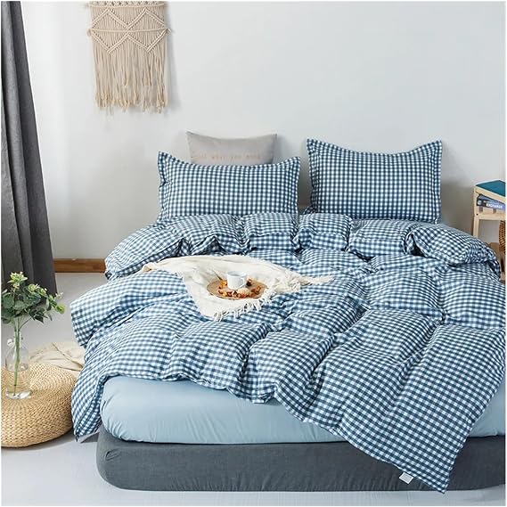Bed, Plaid Comforter Set 220x240 Pillowcase 3 Piece,Bedding Sets,150x200 Comforter Sets,Blanket Sets,Sheets,Twin Queen Size