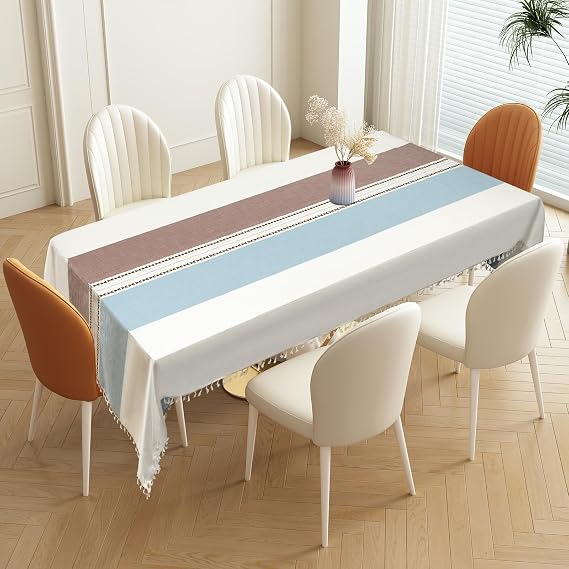 Rectangular Tablecloths, with Bright Colors Tablecloths at The Same Time, Make The Home Table More High End and Make Cleaning Easier