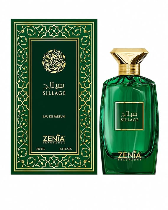 Zenia Sillage Parfum Eau De Fragrance 100ml | Luxury Woody Floral Musk Perfume with Calabrian Bergamot, Rose Geranium, Benzoin and Peru Balsam | Long Lasting Unisex