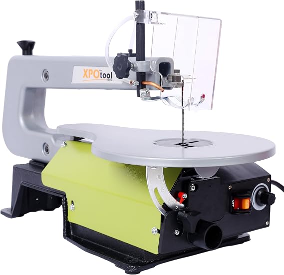 16-Inch Variable Speed Scroll Saw with Extra-Large Adjustable Tilting Table Ideal for Woodworking Projects and Precision Cuts,ETL CERTIFIED