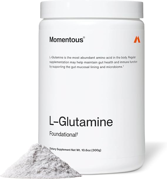 Momentous L-Glutamine Powder, Muscle Recovery Supplement, 5g per Serving