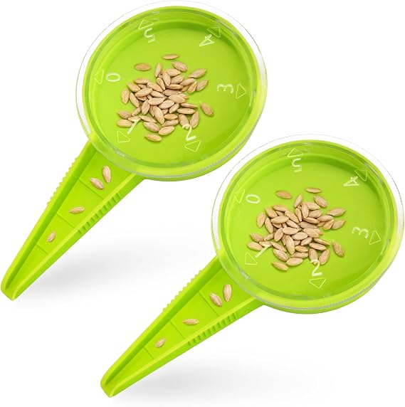 Seed Dispenser, Adjustable Hand Seeder for Vegetable Flower, 2 Pack