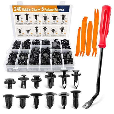 240Pcs Auto Car Push Retainer Clips Kit