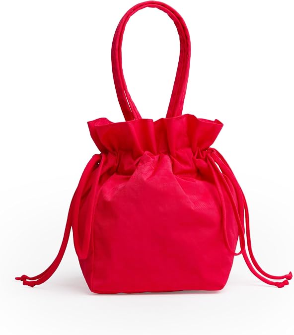 BAGGU Nylon Drawstring Bag - Candy Apple