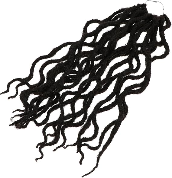 Goddess Locs Crochet Hair Synthetic Faux Dreadlocs Braiding Wig Lightweight High Temperature Resistant Soft and Natural-looking for Women Stylish Protective Hairstyle