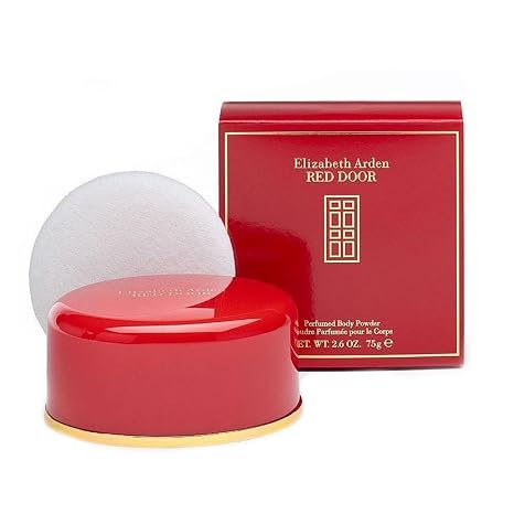 Elizabeth Arden Red Door Perfumed Body Powder for Women, 5.3 oz | Iconic Red Door women's body powder with puff. Classic, floral fragrance with notes of freesia, roses & sandalwood.