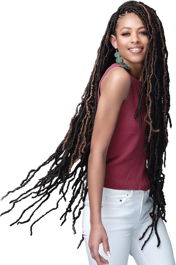 Bobbi Boss Crochet Braids African Roots Braid Collection 2X Nu Locs 36" (1-pack, M1B/30)