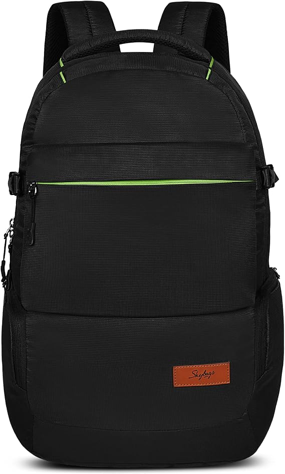 Skybags Unisex Black Ciaz Dobby Adjustable Strap 25L Backpacks, Black, 32.5 X 18 X 49 CM, Casual