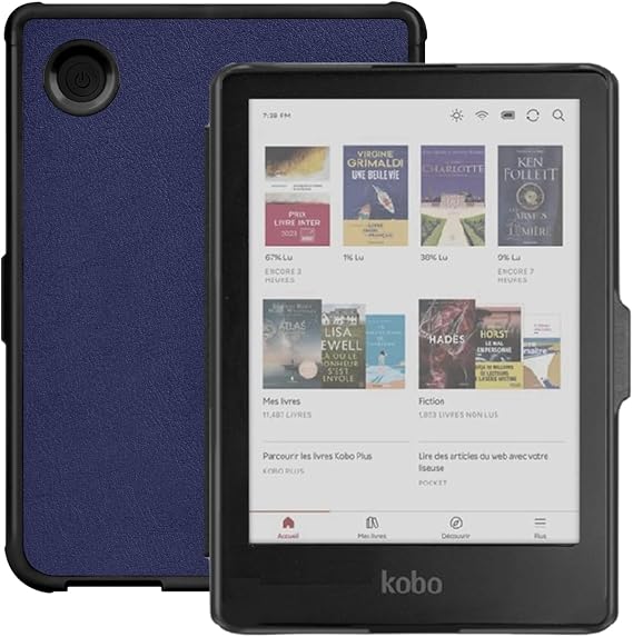 Premium PU Leather Cover for Kobo Clara 6" Case