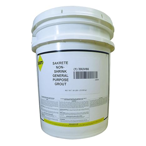 Non-Shrink Grout, 50 lb, Gray, 0.42 cu. ft.