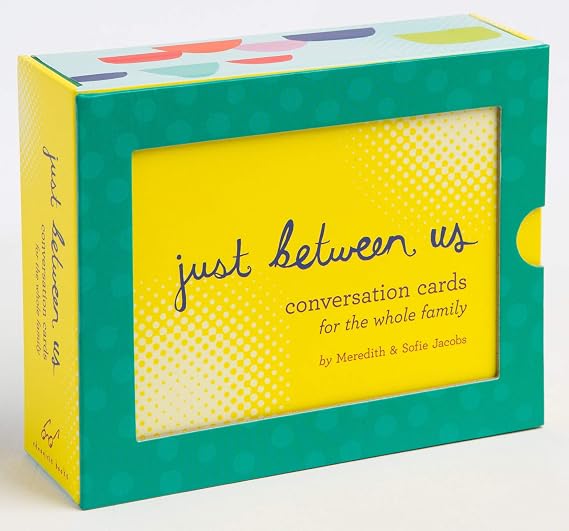 Chronicle Books Just Between Us: Conversation Cards for The Whole Family (Conversation Starters, Family Therapy Cards, Family Dinner Games), Yellow