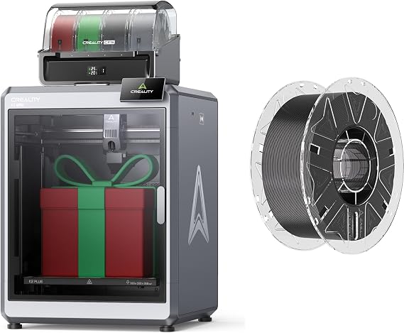 Creality K2 Plus Combo 3D Printer Bundle with Hyper RFID PLA Filament Black