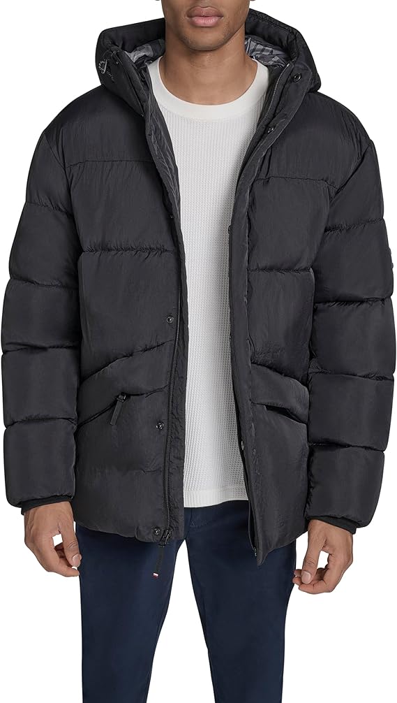 Tommy Hilfiger Men's Tommy Hilfiger Men's Heavyweight Quilted Puffer Jacket