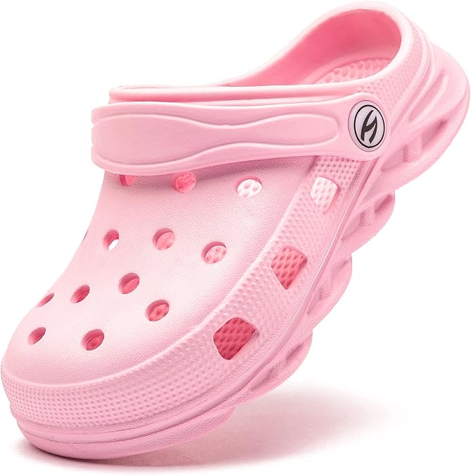 HOBIBEAR Boys and Girls Classic Graphic Garden Clogs Slip on Water Shoes(Toddler/Little Kids/Big Kids)