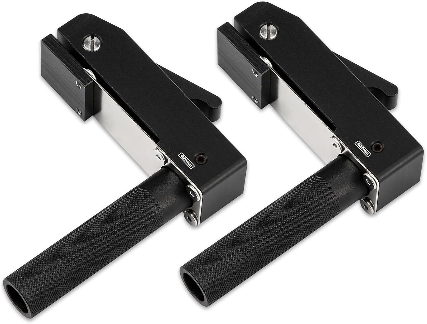 2 Pack MFT Style Hold Down Clamp Bench Dog Clamp 34 Inch Dog Hole Clamp Woodworking Benchtop Quick Clamps Aluminum Alloy 19mm