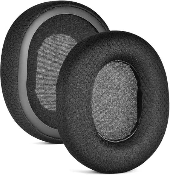 Arctis 7/5 / 3/9 Replacement Ear Pads Cushion Compatible with SteelSeries Arctis9 Arctis7 Arctis5 Arctis3 Arctis1 and Arctis pro Wireless Gaming Headphones,Earpads with High-Density Foam Black Fabric