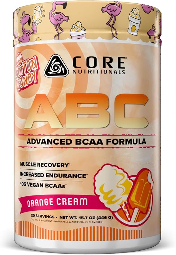 Core Nutritionals ABC BCAA, Fun Sweets Orange Cream, 20 Serv.