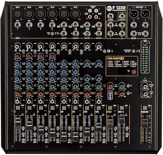RCF F-12XR 12-Channel Mixing Console With Multi-Fx & Recording