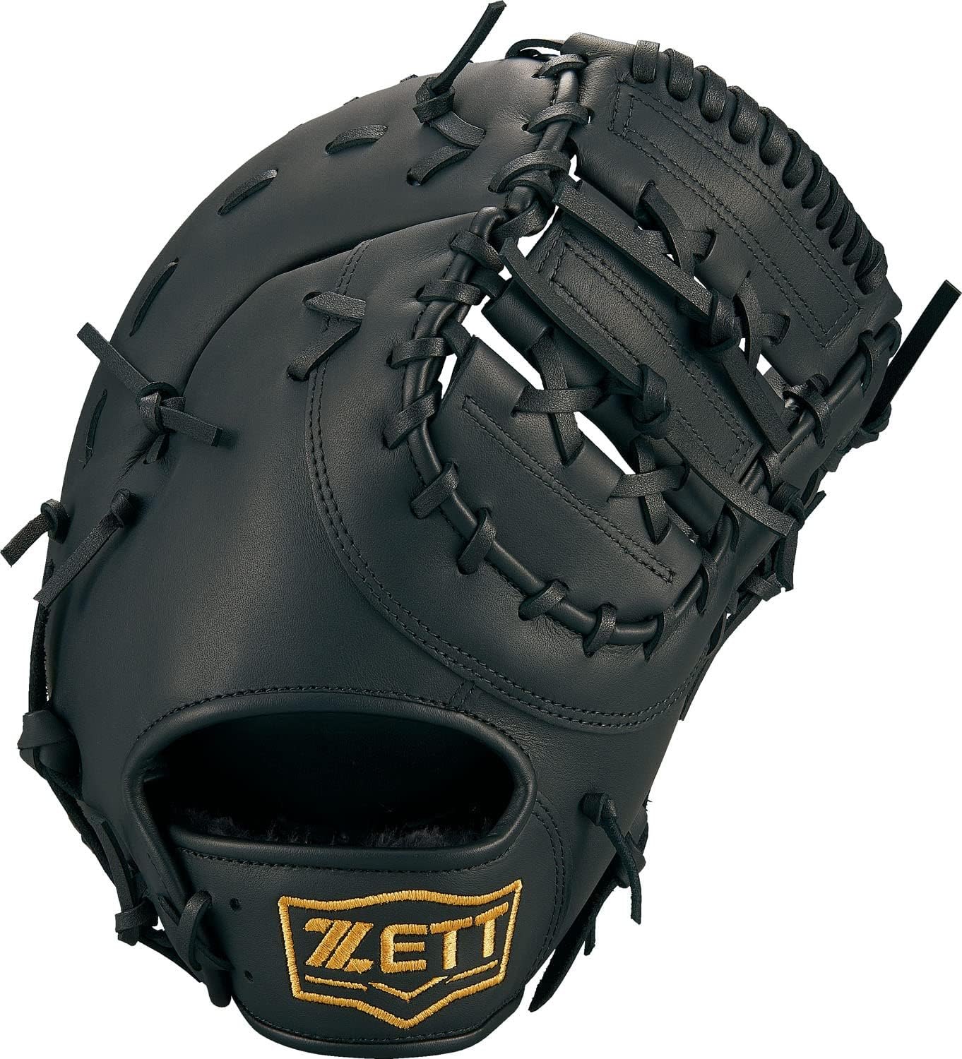 Zett Soft Baseball Softball All-Purpose Gloves, Lightex, Black 1900
