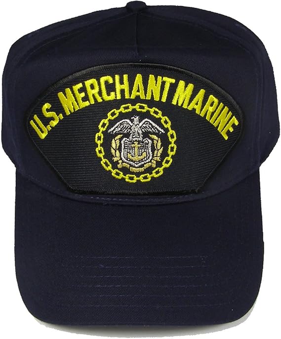 EC U.S. Merchant Marine W/Logo HAT - Navy Blue - Veteran Owned Business