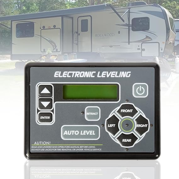 RV Auto Leveling Touchpad Compatible with Lippert Leveling Systems for RV 5th Wheel and Travel Trailer 421484