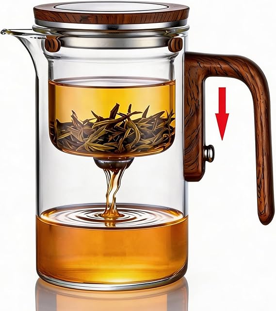Enchanted Tea Pot with Tea Infuser, Loose Leaf Tea Steeper, 20 oz | Magic Teapot for Loose Leaf Tea Diffusers, Glass Tea Maker, Ideal Gift for Tea Lovers