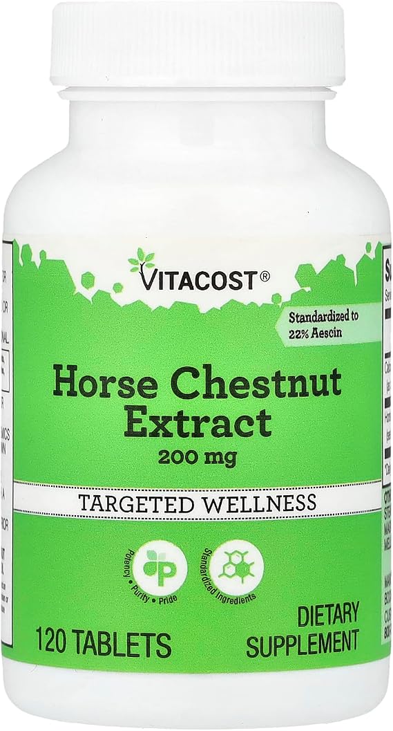 Vitacost Horse Chestnut - Sustained Release -- 200 Milligram - 120 Tablets