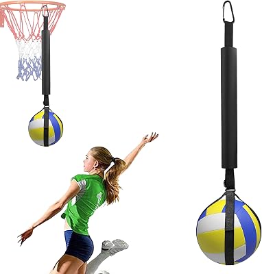 Omoojee Volleyball Spike Trainer, Volleyball Training Equipment Aids, Solo Serving & Spiking Practice Rebounder for Beginners & Pro
