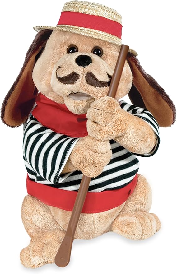 Cuddle Barn Gondolomio Animated Plush Dog Sings Romantic Song - 12 in