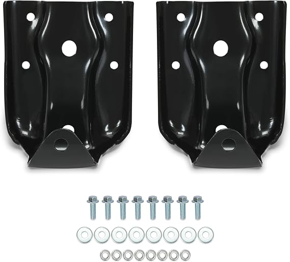 Rear Leaf Spring Hanger Set Compatible with 1999-2015 Chevy Silverado GMC Sierra Replacement for 12474021 722032 Pair Leaf Spring Hanger Shackle Bracket