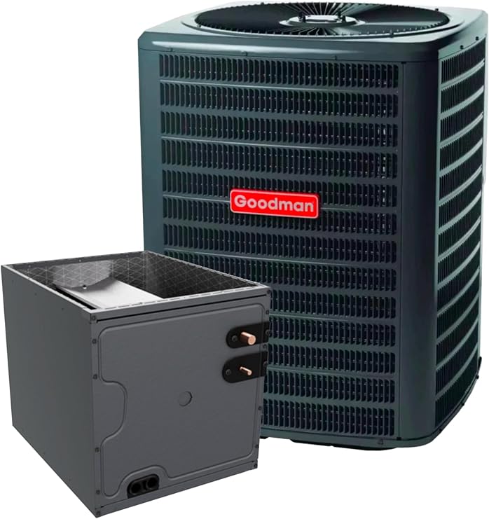 Goodman 2.5 TON 13.4 SEER2 R-32 AC Only System with Vertical coil (GLXS3BN3010 condenser and CAPTA3026B3 coil)