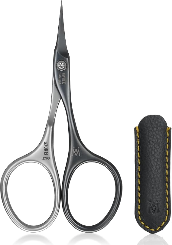 GERMANIKURE Tower Point Cuticle Scissors, Self-Sharpening Steel | Gentle Blunt Tip for Infants & Toddlers, Precision High-Carbon Stainless Steel, Made in Solingen Germany, First Manicure Tool