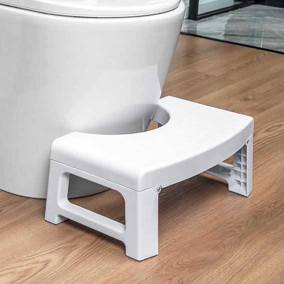 Toilet Stool, 6.7 in Poop Stool, Bathroom Stool, Foldable, Easy to Place