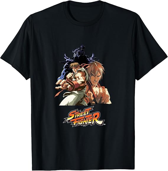Ryu Ken Akuma Classic Retro Gaming Graphic PAPL2656 T-Shirt