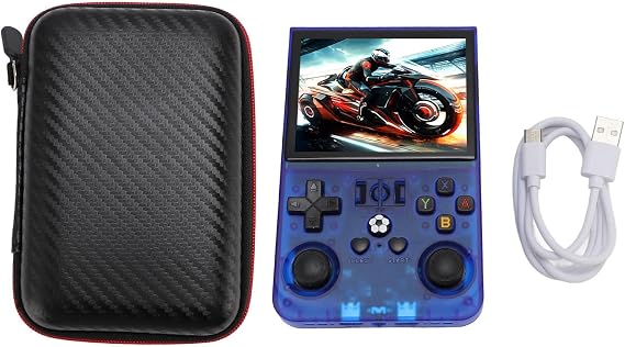 R36PRO Handheld Game Console, Retro Gaming Console with 3.5 Inch IPS Screen 640x480, 4000mAh Battery, Dual Joysticks, Supports 60+ Emulators for Portable Retro Play (128GB)