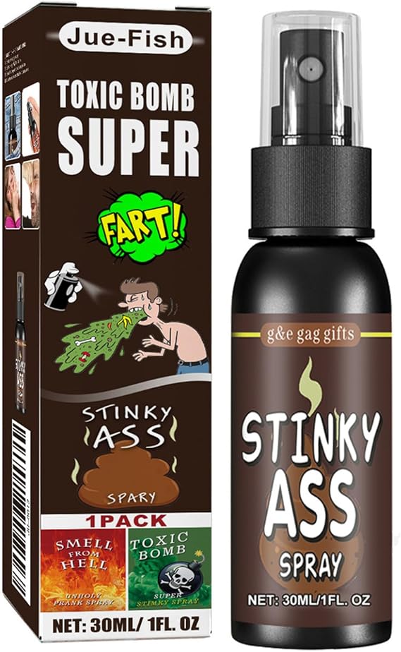 TTAO 30ml Liquid Fart Stink Spray to Go Extra Strong Fart Bomb Smell for Hilarious Gags & Pranks Funny Stuff Ass One Size