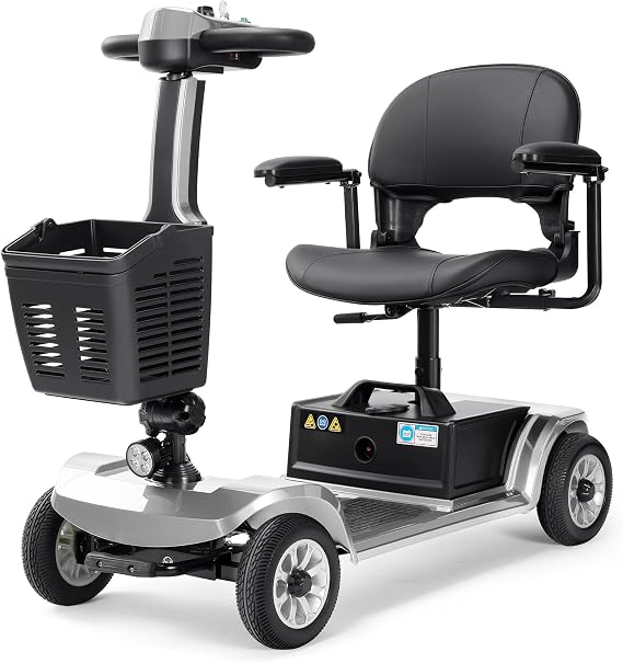 4-Wheel Mobility Scooter 22-Mile Range 400LBS Weight Capacity