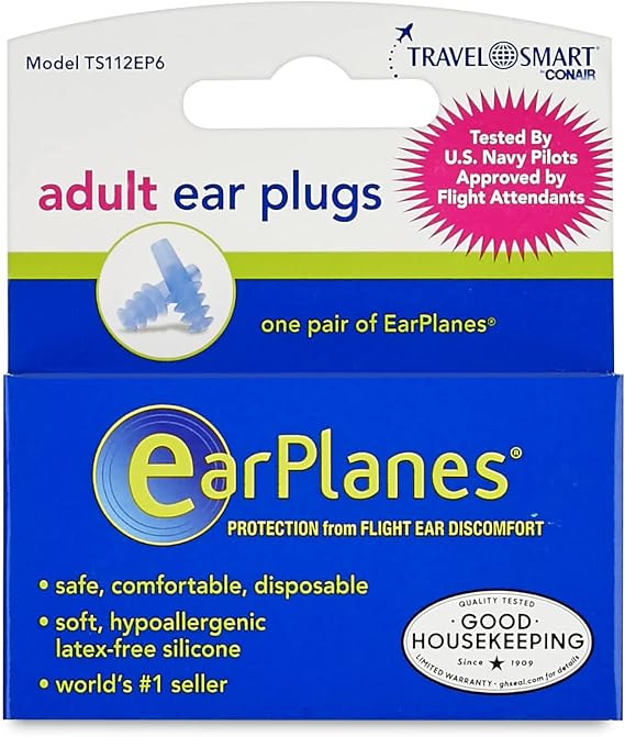 Original Child EarPlanes by Cirrus Healthcare Ear Plugs Airplane Travel Ear Protection 1 Pair, Size-Small