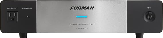 Furman IT Reference 15i Discrete Symmetrical AC Power Conditioner | 15A isolation-transformer conditioner, 9 outlets, PFT 55A peak, LiFT filtering, SMP surge